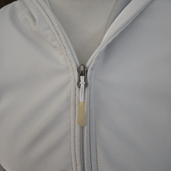 Natural Reflections Jacket Ivory Full Zip Fur-lined Drawstring Hood Women Medium - Picture 14 of 15